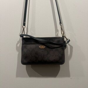 Coach Black and Brown Crossbody Bag